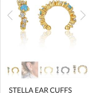 Melinda Maria Fire Opal Ear Cuffs x3